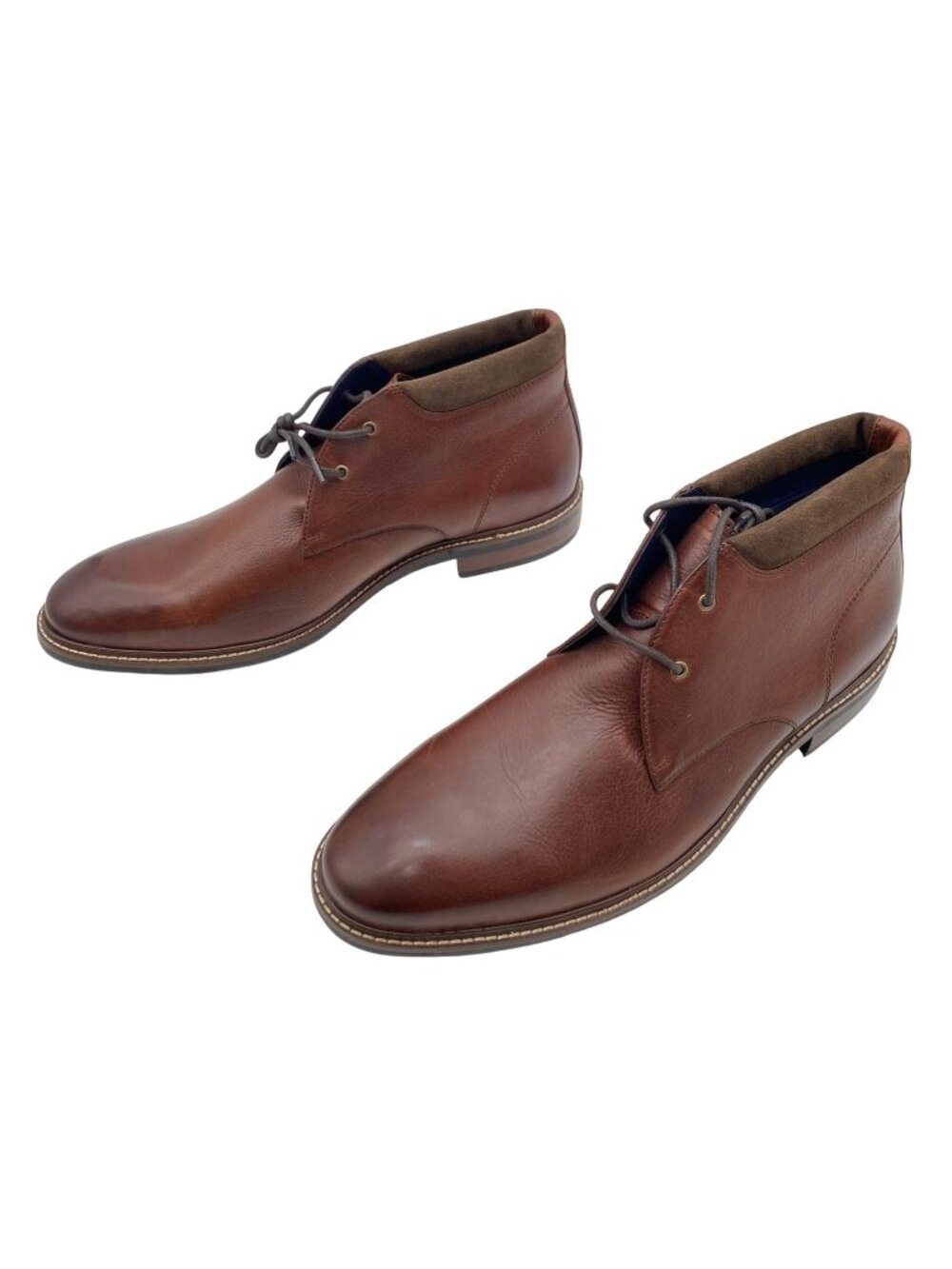 Cole Haan Mens Chukka Boots Woodbury Brown Leather Sz 12M Grand.OS Sample